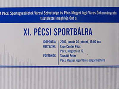 Sportbáli meghívó